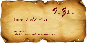 Imre Zsófia névjegykártya