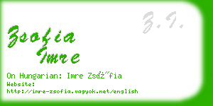 zsofia imre business card